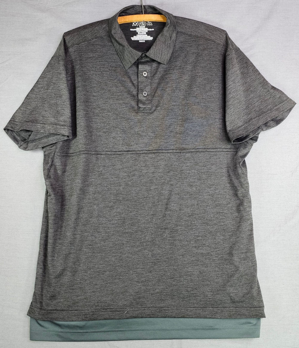 Vertx Tactical Polo CCW Tactical Shirt Short Sleeve Grey Men's Size L